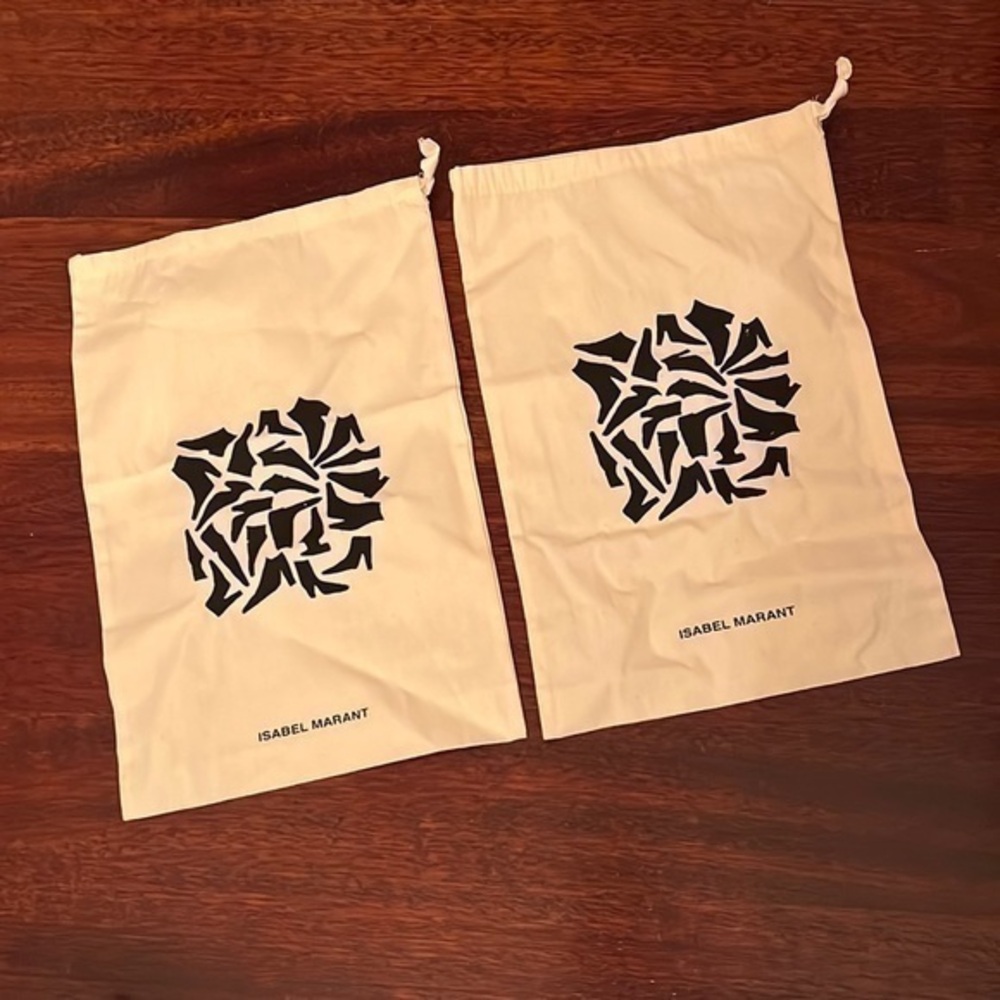 NEW Isabel Marant Shoe Dust Bags Pair of 2